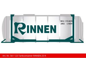Container 25 ft RINNEN Tankcontainer gr�n/chromstahl - Kiss Schweiz 561123 Spur 1